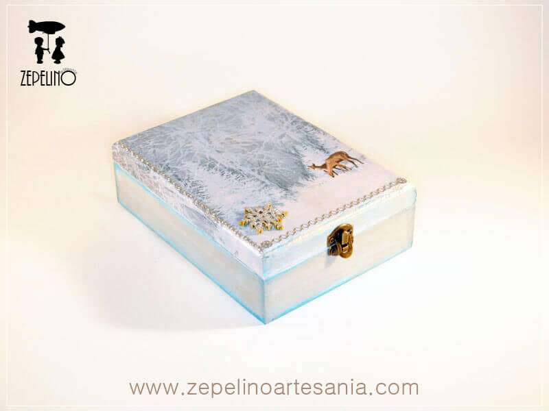 Caja bosque de navidad